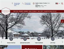 Tablet Screenshot of burlington.org