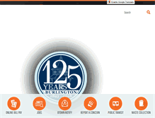 Tablet Screenshot of ci.burlington.nc.us